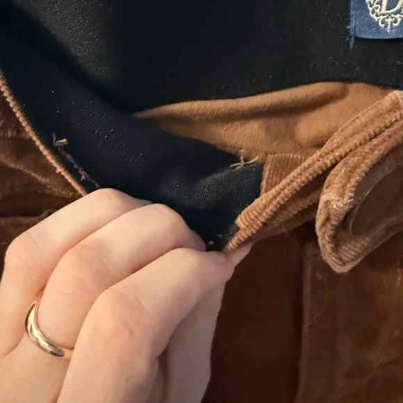 Democracy Brown Corduroy Pants - 4P - Picture 3 of 4
